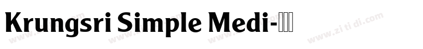 Krungsri Simple Medi字体转换